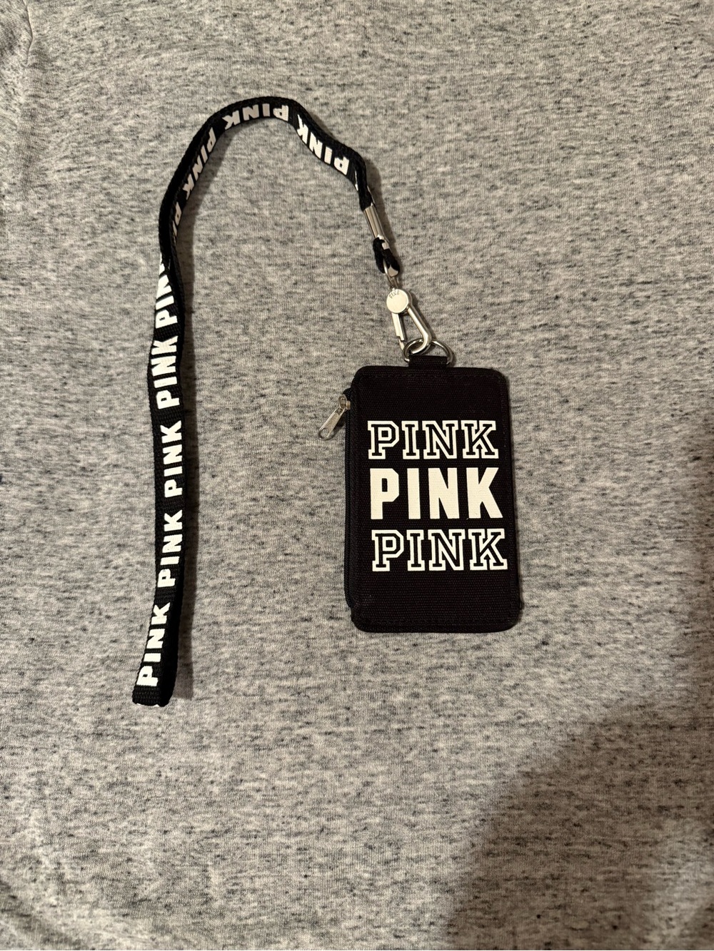Vs pink wallet w/lanyard